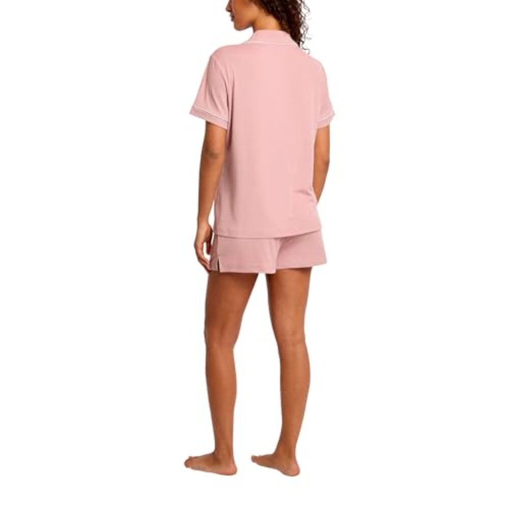 Ribbed Button Down Pajama Set Soft Comfortable Lo… - image 4